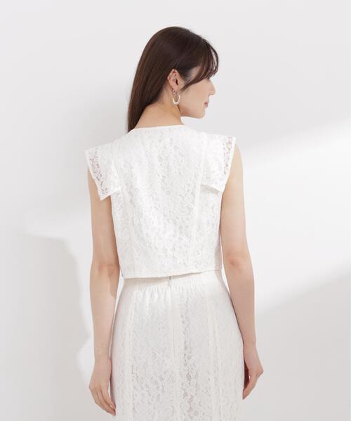 PROPORTION BODY DRESSING（プロポーションボディドレッシング）の「＜セットアップ対応＞衿付きレースブラウス / 1216110404（シャツ/ブラウス・レディース・ピンク/ホワイト系その他/ネイビー・FREE）」の11枚目の写真