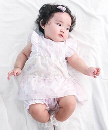 SLAP SLIP BABY | 【お揃い】切り替えティアードワンピースブルマ付きセットアップベビー(70~80cm)(その他ベビーウェア)