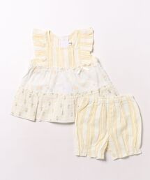 SLAP SLIP BABY | 【お揃い】切り替えティアードワンピースブルマ付きセットアップベビー(70~80cm)(その他ベビーウェア)