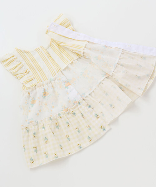 SLAP SLIP BABY（スラップスリップベビー）の「【お揃い】切り替えティアードワンピースブルマ付きセットアップベビー(70~80cm)（その他ベビーウェア・キッズ・イエロー系その他/パープル系その他・FREE）」の19枚目の写真