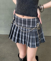 チェック柄プリーツスカート