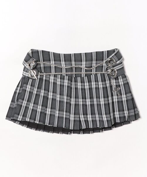 VEILA(ヴェイラ)の「チェック柄プリーツスカート(スカート・レディース・カーキ/ブラック・S/M/L)」の14枚目の写真