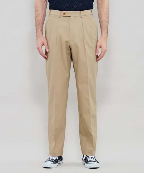 MACKINTOSH LONDON（マッキントッシュ ロンドン）の「ドライツイストチノ  2アウトプリーツトラウザース（チノパンツ・メンズ・ベージュ系その他4・78/86/82/94/90）」の3枚目の写真