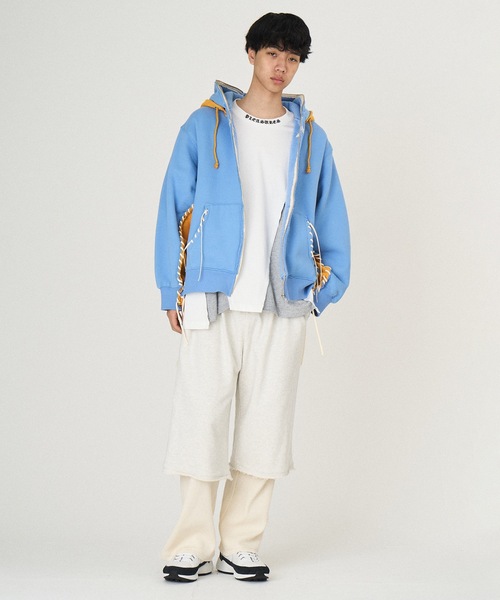 DISCOVERED（ディスカバード）の「LAYERED PANTS（その他パンツ・メンズ・グレー/ブラック・1/3）」の3枚目の写真