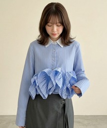 Lateru（ラテル）の「フリルデザインシャツ（シャツ/ブラウス）」