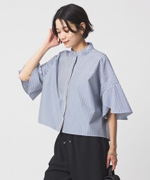 size SHORT/TALLあり］ワッシャー プリーツ ショートスリーブ