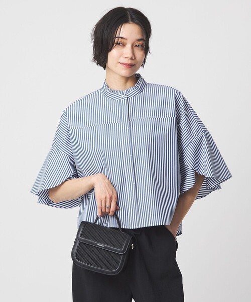 louren フレアスリーブブラウス レオ ファイン フレア スリーブ ブラウス ( セットアップ 可 )