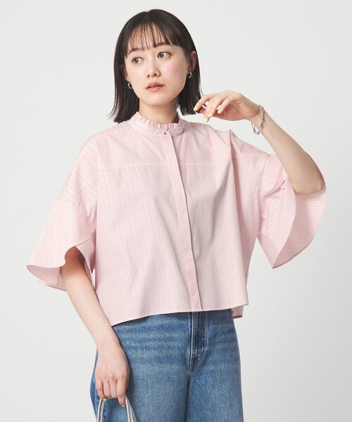green label relaxing（グリーンレーベルリラクシング）の「フレアスリーブ ブラウス 接触冷感（シャツ/ブラウス・レディース・ブラック/ホワイト/その他5/その他1・FREE）」の16枚目の写真