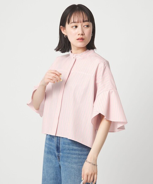green label relaxing（グリーンレーベルリラクシング）の「フレアスリーブ ブラウス 接触冷感（シャツ/ブラウス・レディース・ブラック/ホワイト/その他5/その他1・FREE）」の17枚目の写真