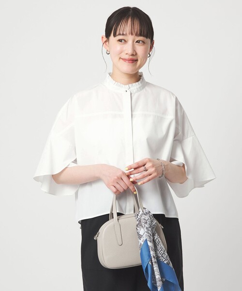 green label relaxing（グリーンレーベルリラクシング）の「フレアスリーブ ブラウス 接触冷感（シャツ/ブラウス・レディース・ブラック/ホワイト/その他5/その他1・FREE）」の20枚目の写真