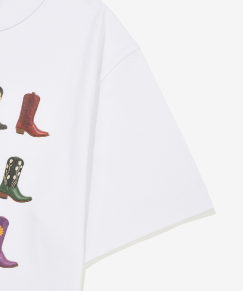 COVERNAT(カバーナット)の「ウェスタンブーツグラフィッククロップTシャツホワイト(Tシャツ/カットソー・レディース・その他・SMALL/MEDIUM/LARGE/X-LARGE)」の4枚目の写真