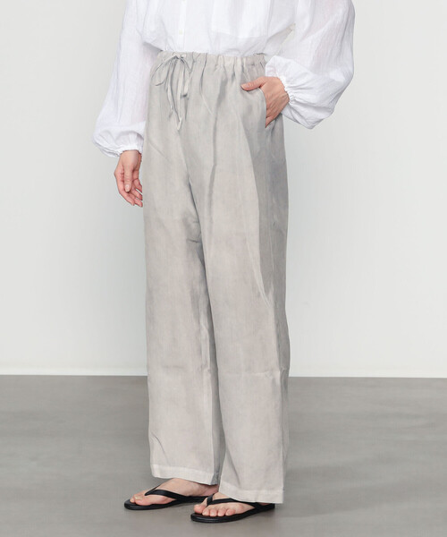 enrica(エンリカ)の「enrica | シルク ワイドイージーパンツ WOMEN(その他パンツ・レディース・チャコール・36)」の10枚目の写真