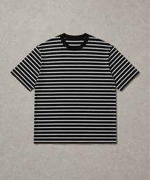 高密度編み USAコットン 100％ 天竺ポケット付き半袖無地プレーンTシャツ &ボーダーTシャツ