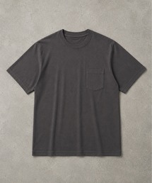 高密度編み USAコットン 100% 天竺ポケット付き半袖無地プレーンTシャツ &ボーダーTシャツ