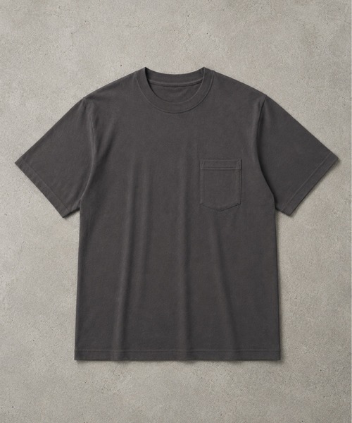 ZIP FIVE(ジップファイブ)の「高密度編み USAコットン 100% 天竺ポケット付き半袖無地プレーンTシャツ &ボーダーTシャツ(Tシャツ/カットソー・メンズ・ホワイト系/ブラック/グレー系/ブルー/グレー/オフホワイト/ブラック系/イエロー/レッド/ブラウン/ホワイト系1・X-LARGE/LARGE/MEDIUM)」の8枚目の写真