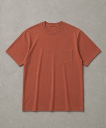 高密度編み USAコットン 100% 天竺ポケット付き半袖無地プレーンTシャツ &ボーダーTシャツ