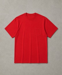 高密度編み USAコットン 100% 天竺ポケット付き半袖無地プレーンTシャツ &ボーダーTシャツ