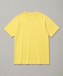 ZIP FIVE（ジップファイブ）の「高密度編み USAコットン 100％ 天竺ポケット付き半袖無地プレーンTシャツ &ボーダーTシャツ（Tシャツ/カットソー）」
