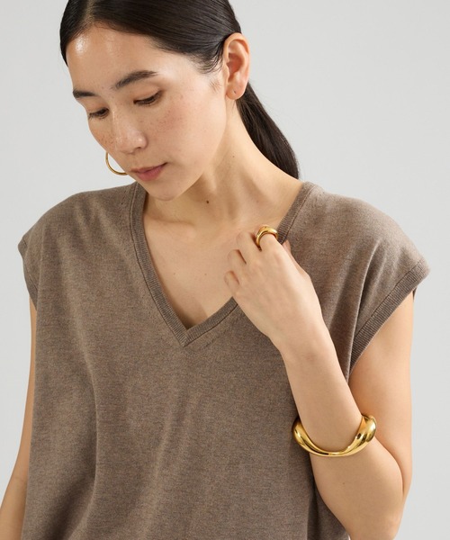 Chaos（カオス）の「Chaos(カオス)/ ◇3/4坪田あさみさんIGLIVE紹介アイテム◇チュルリーニット（ニット/セーター・レディース・チャコールグレー/モカ・FREE）」の16枚目の写真