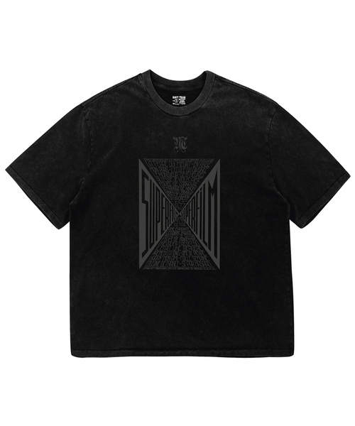 NAVYTEAM（ネイビーチーム）の「SUPERFILM ピグメントダイング半袖Tシャツ（Tシャツ/カットソー・レディース・ブラック×ベージュ/ブラック×グレー・1/2/3）」の2枚目の写真