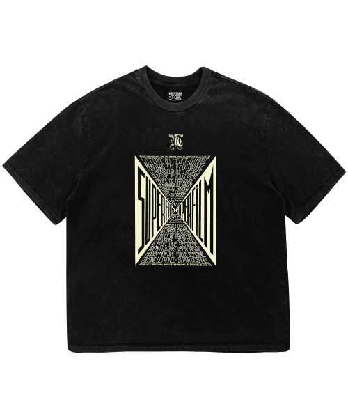 NAVYTEAM（ネイビーチーム）の「SUPERFILM ピグメントダイング半袖Tシャツ（Tシャツ/カットソー・レディース・ブラック×ベージュ/ブラック×グレー・1/2/3）」の3枚目の写真