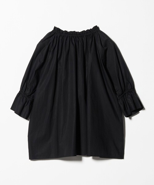 A DAY IN THE LIFE UNITED ARROWS(アデイインザライフユナイテッドアローズ)の「コットン ギャザーネック 2WAY シャツブラウス <A DAY IN THE LIFE>(シャツ/ブラウス・レディース・オフホワイト/ブラック・FREE)」の12枚目の写真
