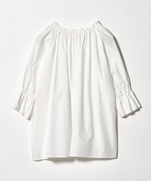 A DAY IN THE LIFE UNITED ARROWS(アデイインザライフユナイテッドアローズ)の「コットン ギャザーネック 2WAY シャツブラウス <A DAY IN THE LIFE>(シャツ/ブラウス・レディース・オフホワイト/ブラック・FREE)」の19枚目の写真