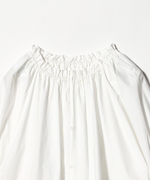 A DAY IN THE LIFE UNITED ARROWS(アデイインザライフユナイテッドアローズ)の「コットン ギャザーネック 2WAY シャツブラウス <A DAY IN THE LIFE>(シャツ/ブラウス・レディース・オフホワイト/ブラック・FREE)」の20枚目の写真