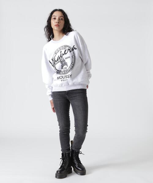 VAQUERA(バケラ)の「VAQUERA×MOUSSY/ヴァケラ×マウジー/VQ OVERSIZED SWEATSHIRT(スウェット・レディース・ブラック/グレー・S/M)」の6枚目の写真