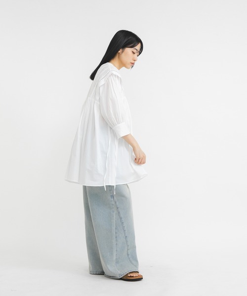 KBF（ケイビーエフ）の「2WAYレースドッキングミニワンピース（ワンピース・レディース・グリーン系その他/オフホワイト/チャコールグレー・ONE）」の9枚目の写真