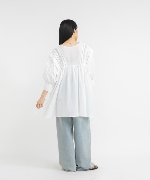 KBF（ケイビーエフ）の「2WAYレースドッキングミニワンピース（ワンピース・レディース・グリーン系その他/オフホワイト/チャコールグレー・ONE）」の10枚目の写真