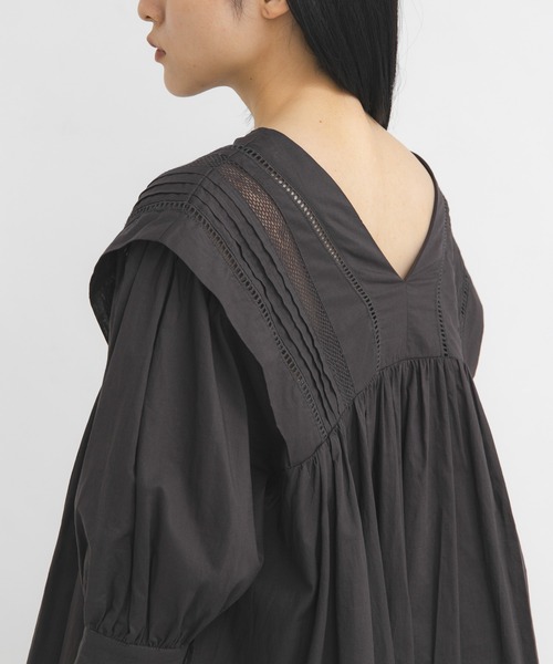 KBF（ケイビーエフ）の「2WAYレースドッキングミニワンピース（ワンピース・レディース・グリーン系その他/オフホワイト/チャコールグレー・ONE）」の11枚目の写真