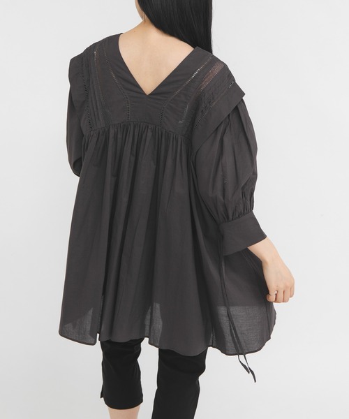 KBF（ケイビーエフ）の「2WAYレースドッキングミニワンピース（ワンピース・レディース・グリーン系その他/オフホワイト/チャコールグレー・ONE）」の13枚目の写真