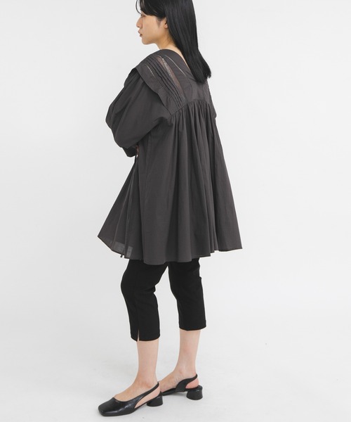 KBF（ケイビーエフ）の「2WAYレースドッキングミニワンピース（ワンピース・レディース・グリーン系その他/オフホワイト/チャコールグレー・ONE）」の15枚目の写真