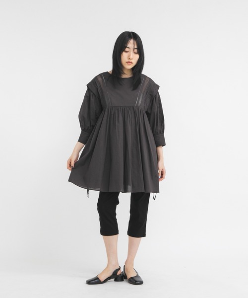 KBF（ケイビーエフ）の「2WAYレースドッキングミニワンピース（ワンピース・レディース・グリーン系その他/オフホワイト/チャコールグレー・ONE）」の16枚目の写真