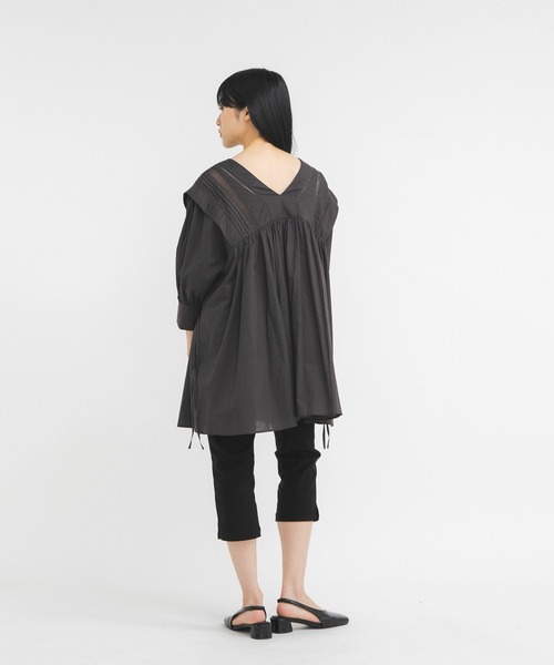 KBF（ケイビーエフ）の「2WAYレースドッキングミニワンピース（ワンピース・レディース・グリーン系その他/オフホワイト/チャコールグレー・ONE）」の17枚目の写真