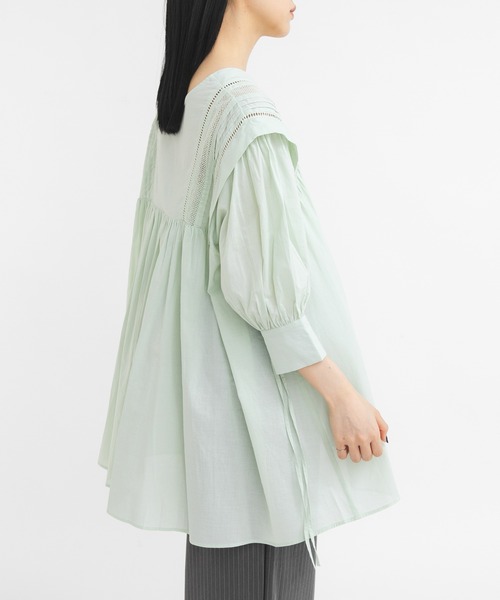KBF（ケイビーエフ）の「2WAYレースドッキングミニワンピース（ワンピース・レディース・グリーン系その他/オフホワイト/チャコールグレー・ONE）」の21枚目の写真