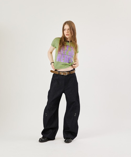 FTW(エフティダブリュー)の「ASSORT EYELET PANTS(その他パンツ・レディース・インディゴブルー/オフホワイト/ブラック・MEDIUM/LARGE/SMALL)」の14枚目の写真