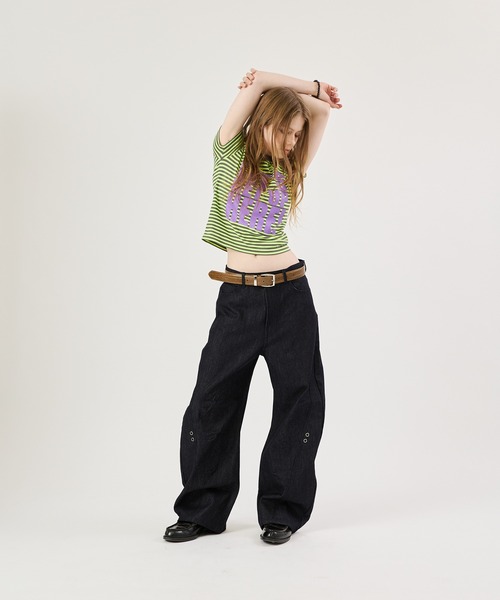 FTW(エフティダブリュー)の「ASSORT EYELET PANTS(その他パンツ・レディース・インディゴブルー/オフホワイト/ブラック・MEDIUM/LARGE/SMALL)」の15枚目の写真