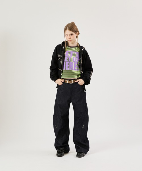 FTW(エフティダブリュー)の「ASSORT EYELET PANTS(その他パンツ・レディース・インディゴブルー/オフホワイト/ブラック・MEDIUM/LARGE/SMALL)」の22枚目の写真