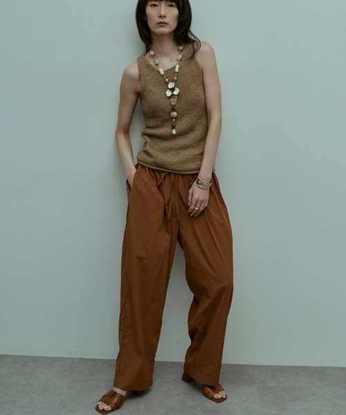 flaeu(フラユ)の「Light Nylon Easy Pants(その他パンツ・レディース・ブラック/ミント/サンドベージュ/テラコッタ・FREE)」の5枚目の写真