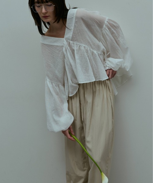flaeu(フラユ)の「Light Nylon Easy Pants(その他パンツ・レディース・ブラック/ミント/サンドベージュ/テラコッタ・FREE)」の12枚目の写真