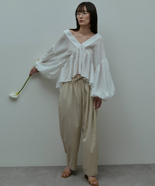 flaeu(フラユ)の「Light Nylon Easy Pants(その他パンツ・レディース・ブラック/ミント/サンドベージュ/テラコッタ・FREE)」の14枚目の写真