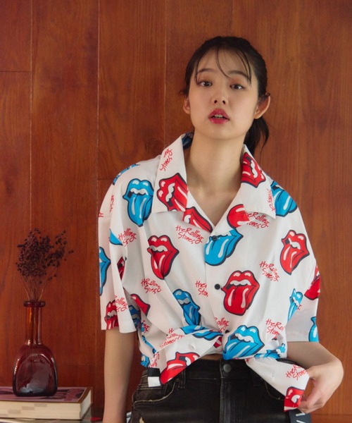 JACKROSE(ジャックローズ)の「B-TRS-総柄・リップス&タン SSシャツ(シャツ/ブラウス・メンズ・ホワイト/ブラック・L/M)」の8枚目の写真