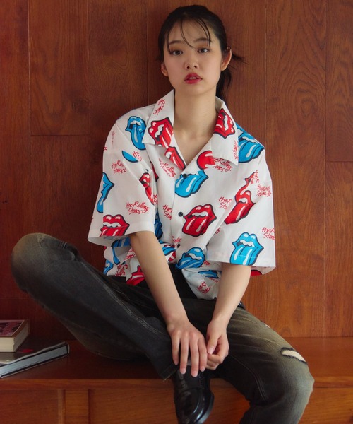 JACKROSE(ジャックローズ)の「B-TRS-総柄・リップス&タン SSシャツ(シャツ/ブラウス・メンズ・ホワイト/ブラック・L/M)」の16枚目の写真