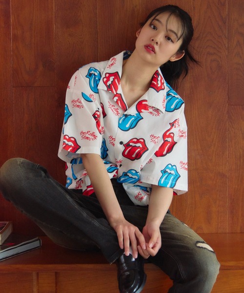 JACKROSE(ジャックローズ)の「B-TRS-総柄・リップス&タン SSシャツ(シャツ/ブラウス・メンズ・ホワイト/ブラック・L/M)」の13枚目の写真