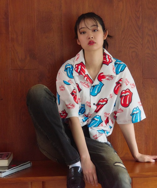 JACKROSE(ジャックローズ)の「B-TRS-総柄・リップス&タン SSシャツ(シャツ/ブラウス・メンズ・ホワイト/ブラック・L/M)」の15枚目の写真