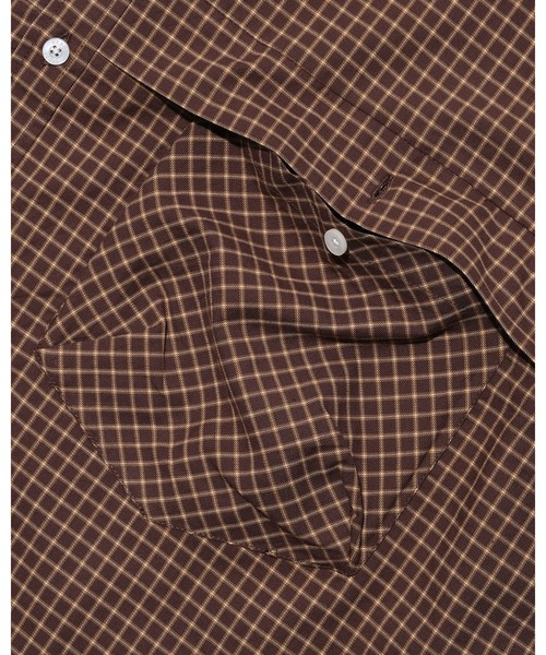 KEBOZ（ケボズ）の「CHECK BALL SHIRT（シャツ/ブラウス・メンズ・ブラウン/マスタード/ベージュ・M/S/XL/L）」の15枚目の写真