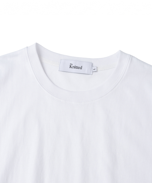 KNITTED(ニッティド)の「コットンクロップTシャツホワイト(Tシャツ/カットソー・レディース・ホワイト・MEDIUM/LARGE/X-LARGE)」の3枚目の写真