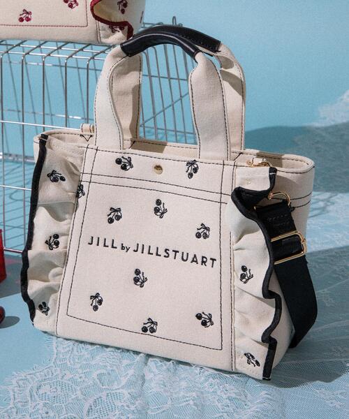 JILL by JILL STUART(ジルバイジルスチュアート)の「【再入荷】<Cherryシリーズ>フリルトートバッグ(トートバッグ・レディース・ブラック/レッド・FREE)」の18枚目の写真